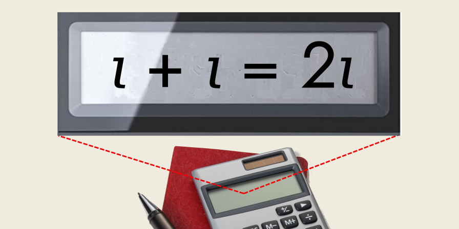 𝜄 + 𝜄 = 2𝜄