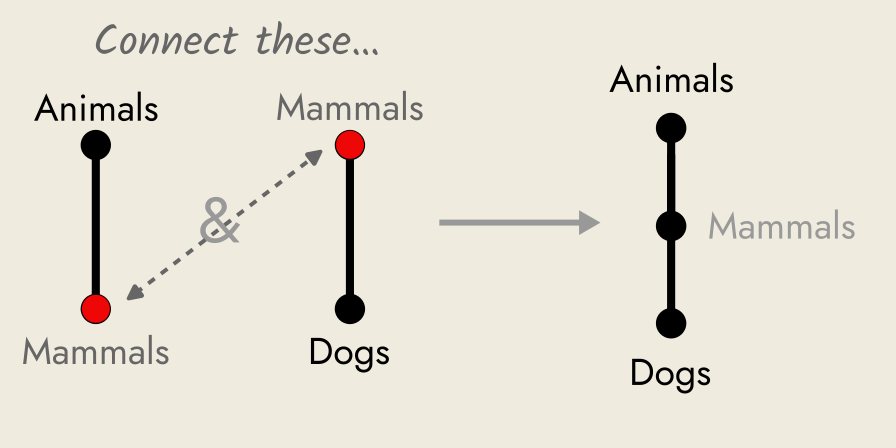 Rickert diagram of Barbara syllogism.